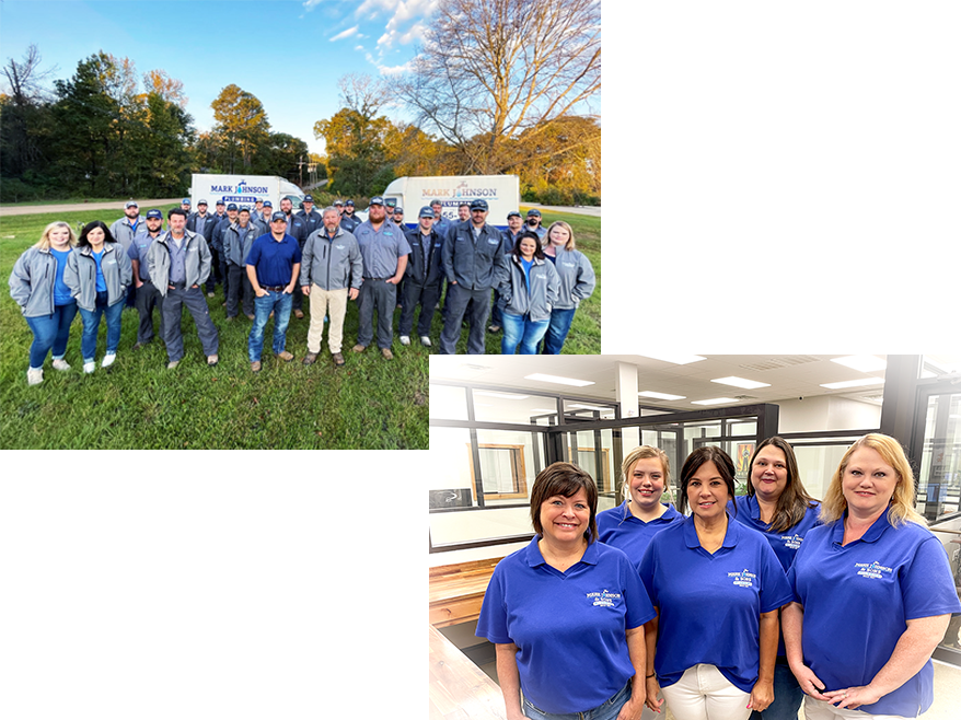 The Mark Johnson & Sons Plumbing team — owners, technicians, and office staff