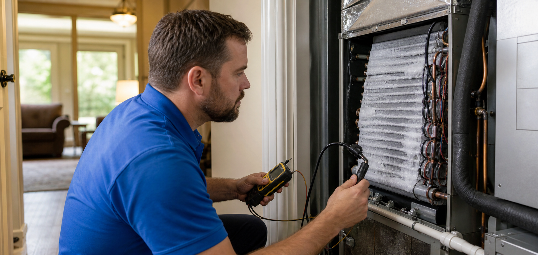 Clean, properly functioning AC evaporator coil
